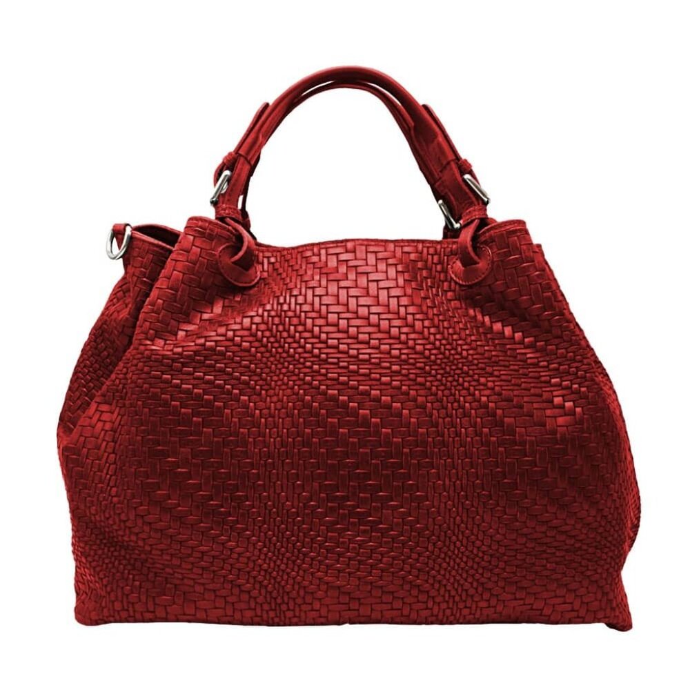 Braided Leather Tote/Shoulder Handbag